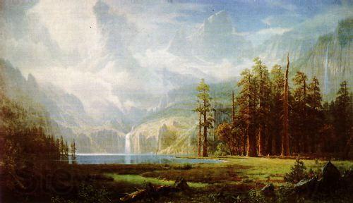 Albert Bierstadt Grandeur of the Rockies France oil painting art
